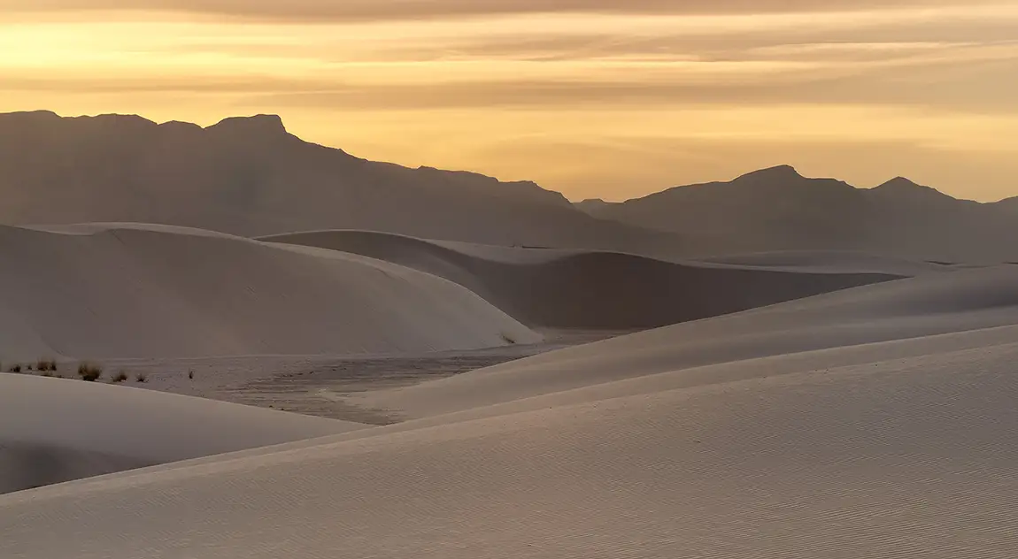 White Sands Sunset, White Sands National Park, New Mexico, USA