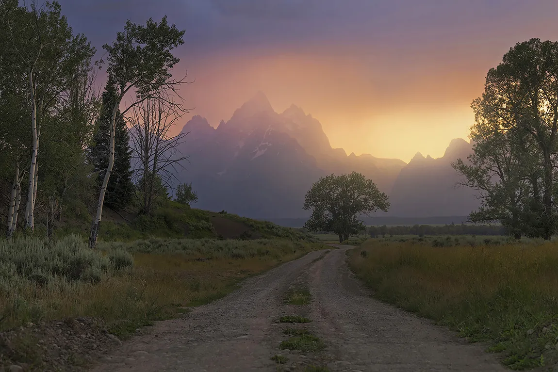 Approaching The Tetons, Grand Teton National Park, WY, USA copy