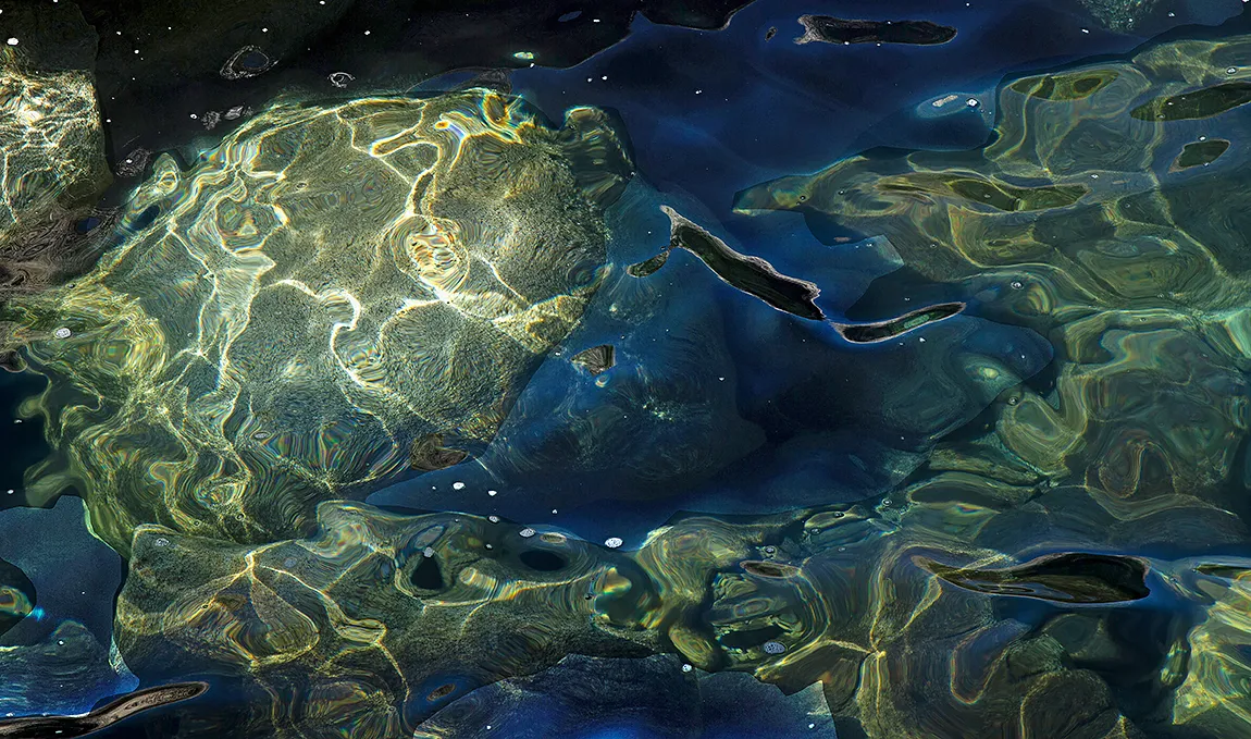 Dancing Light Patterns, Lake Tahoe, Nevada, USA copy