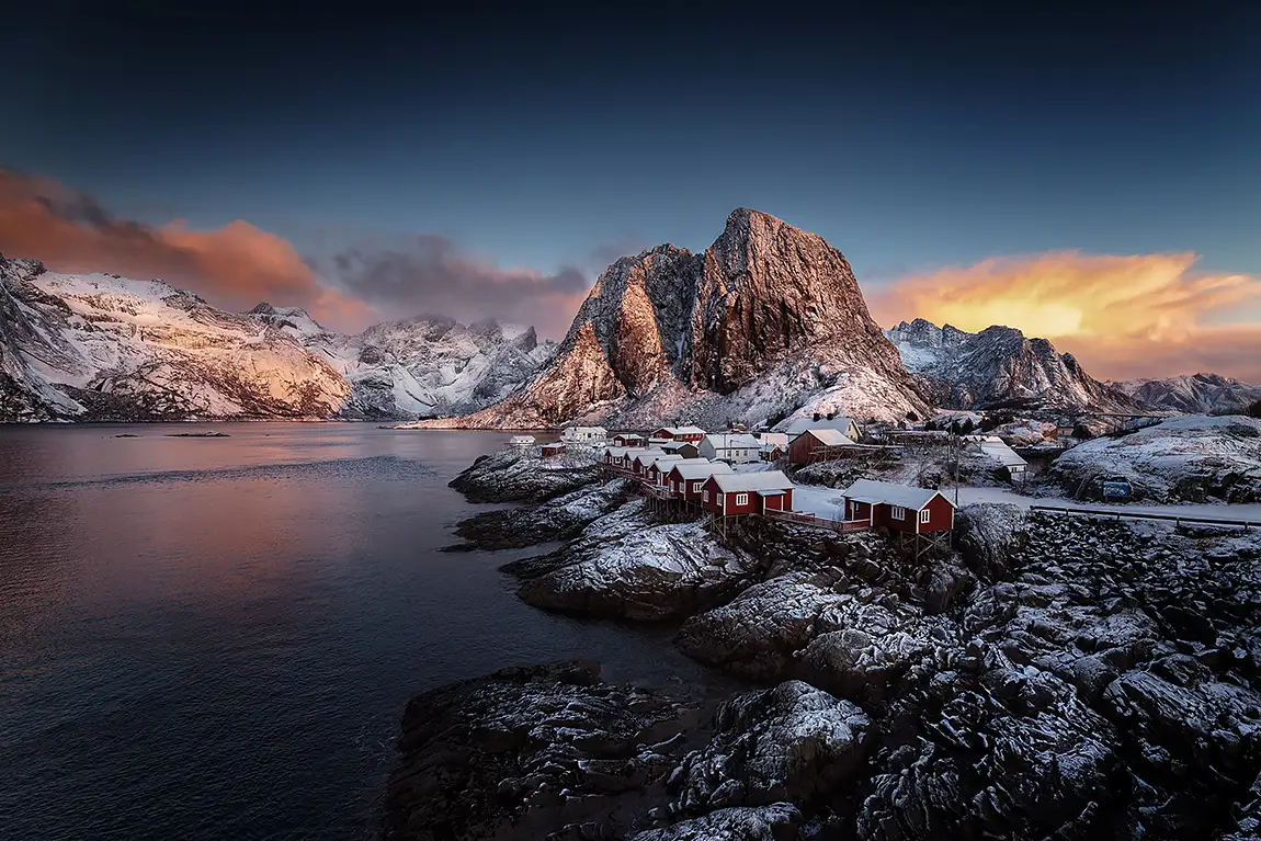 Enchanting Morning Glory, Hamnoy, Lofoten Islands, Norway