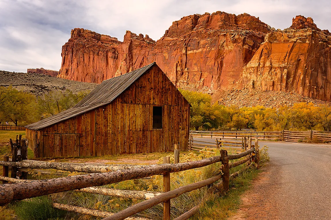 Mormon Barn, Capitol Reef National Park, Utah, USA