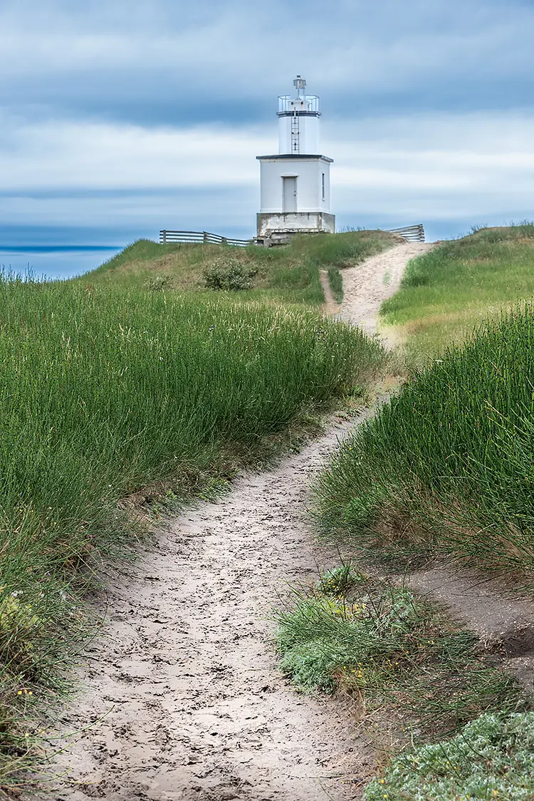 Pathway To Cattle Point Lighthouse, San Juan Island, Washington, USA
