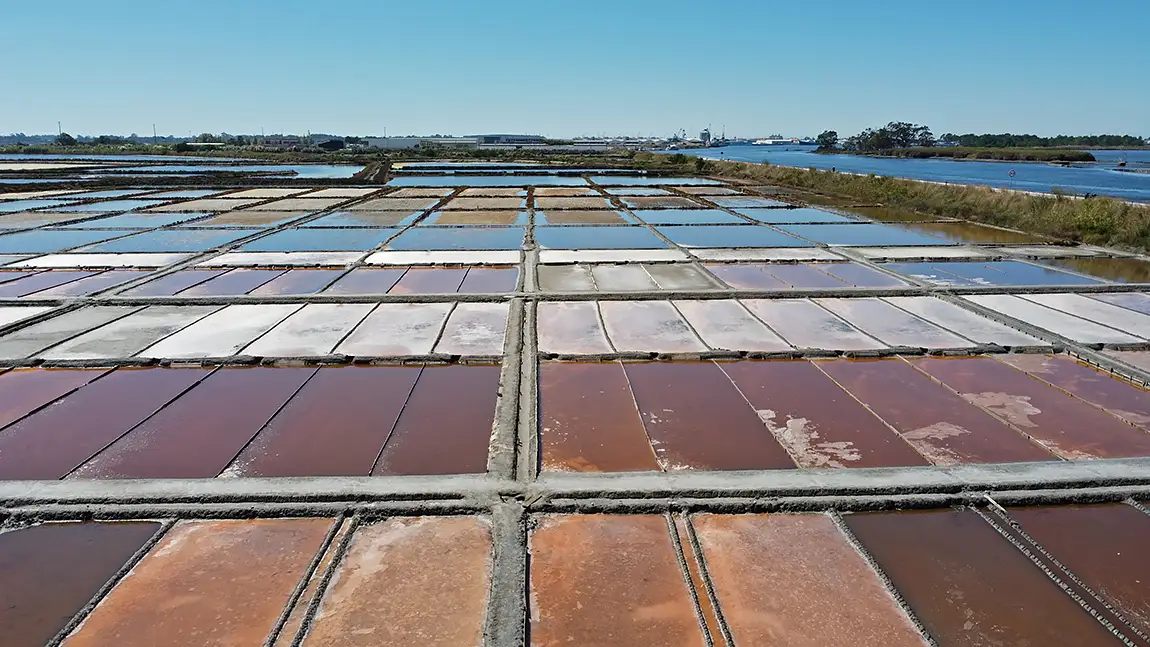 Salt Evaporation Ponds, Aveiro, Portugal