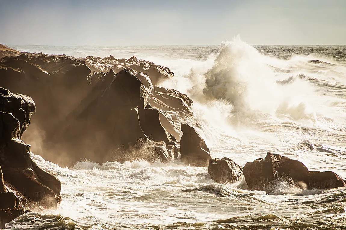 Breaking Waves, Big Sur, California, USA