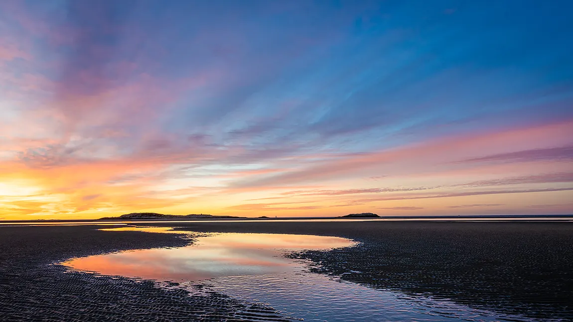 Lines Left By The Sea, Popham Beach, Phippsburg, Maine, USA