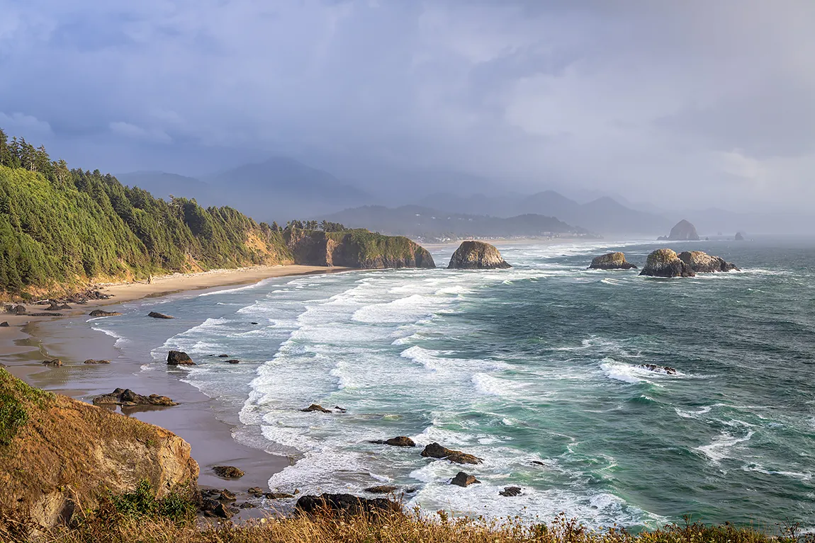 Rhythms Of The Pacific Tide, Cannon Beach, Oregon, USA copy