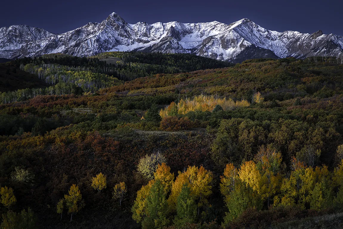 Sneffels Fall Color, Dallas Divide, Ridgway, Colorado, USA