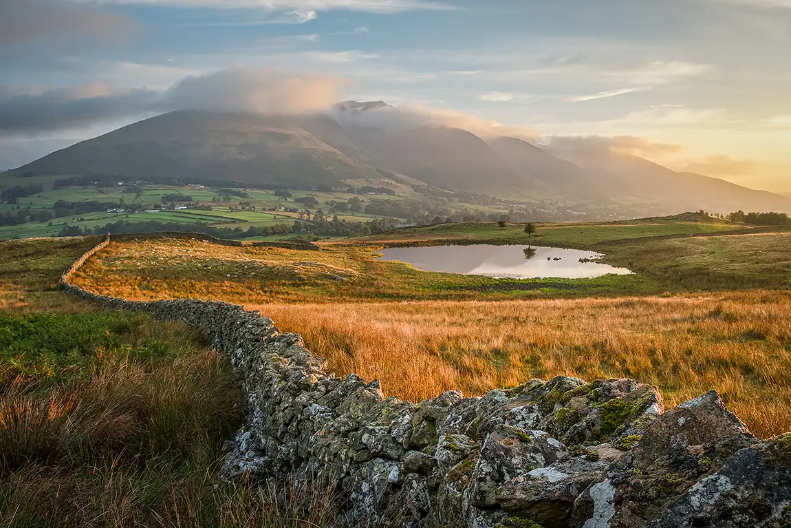 Tewet Tarn Dawn, Keswick, Cumbria, England