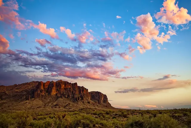 A smile of clouds, first water trail, arizona, usa