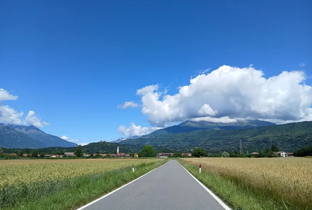 A street, A Perspective, Ivrea, Piemonte, Italy copy