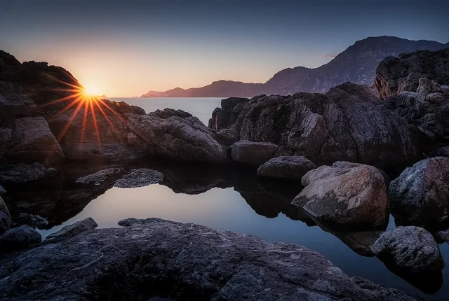 Amalfi Coast Sunset, Salerno, Italy
