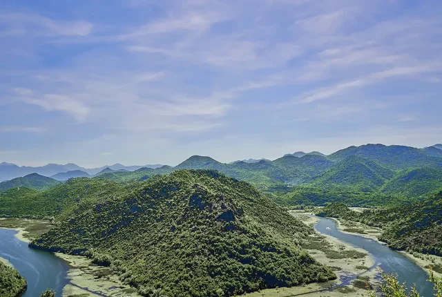 Approaching Lake Skadar, Montenegro