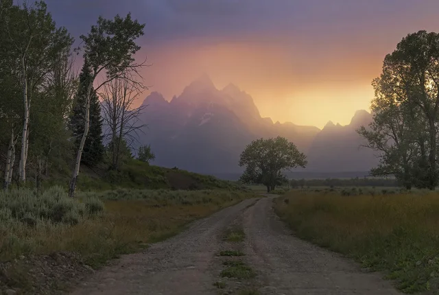Approaching The Tetons, Grand Teton National Park, WY, USA copy