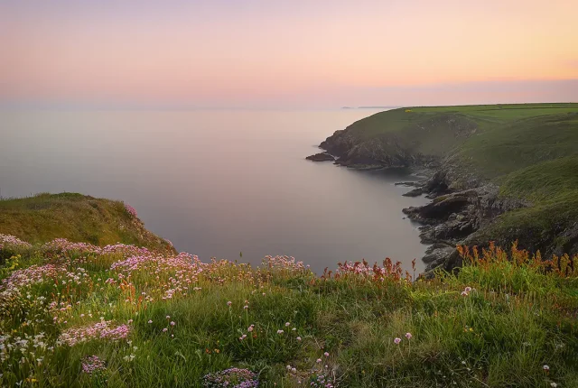 Ardmore cliff sunset, co. waterford, ireland