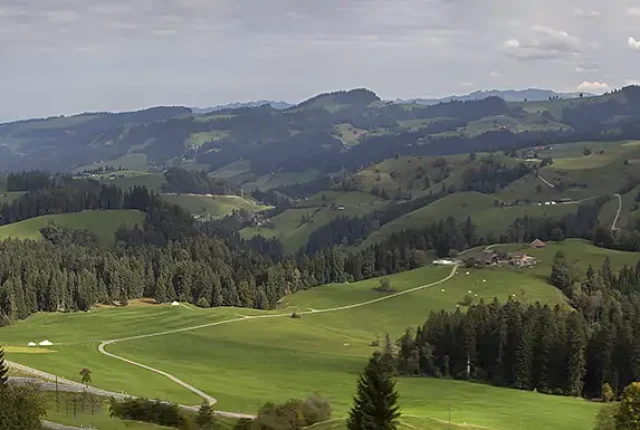 Beautiful Emmental Valley, Schallenberg Pass, Emmental Oberaargau, Bern, Switzerland