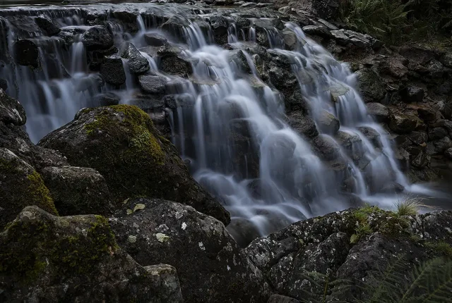 Borrowdale old mill falls, keswick, cumbria, england