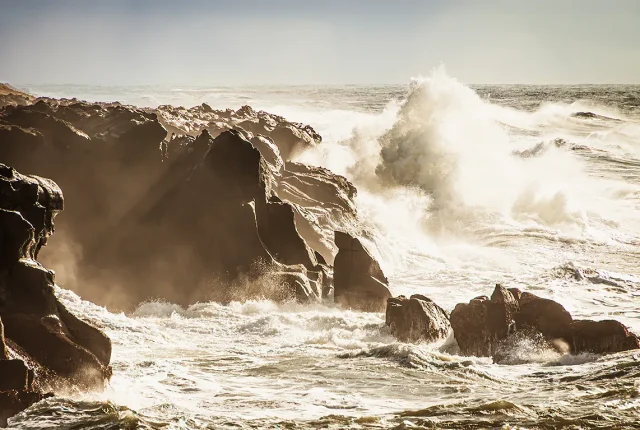 Breaking Waves, Big Sur, California, USA