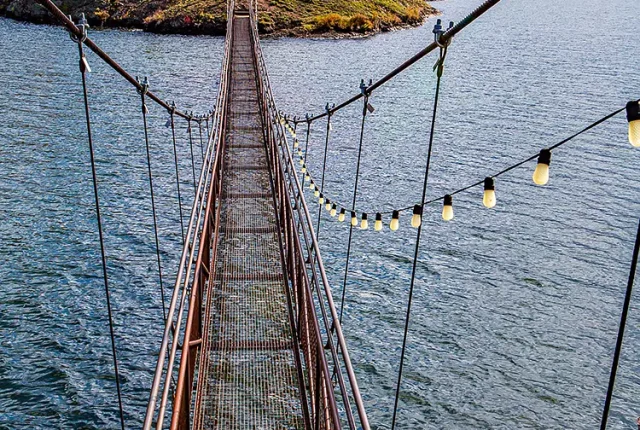Bridge To Goose Island, Lake San Cristobal, Lake City, Colorado, USA