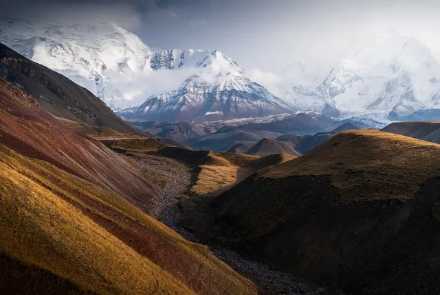 Clearing Storm, Lenin Peak Mountains, Alay Range, Kyrgyzstan