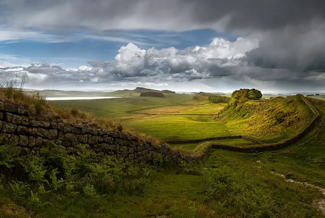 Clearing Storm Over Hadrians Wall, Northumberland, England copy