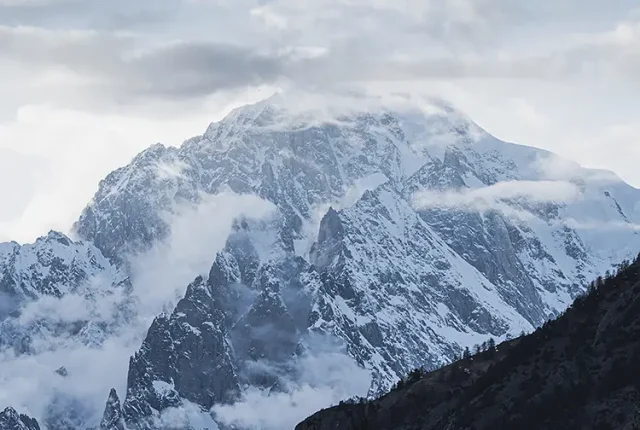 Cold Winter, Courmayeur, Italy