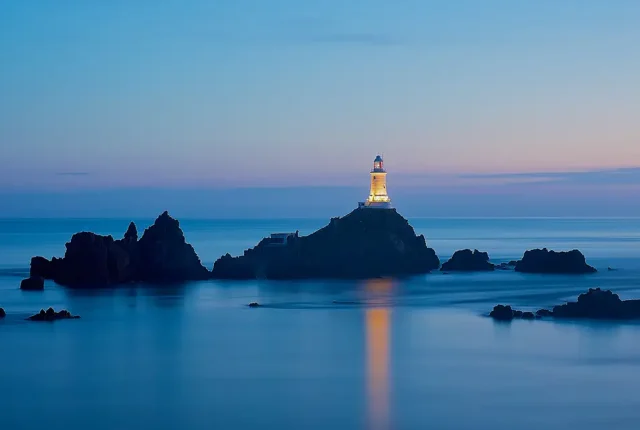 Corbiere Lighthouse Sunset, Saint Brelade, Jersey