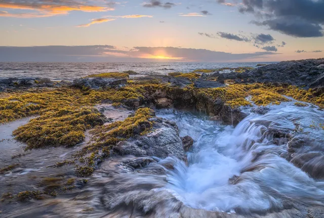 Currents Beneath The Light, Kona Coastline, Hawaii, USA