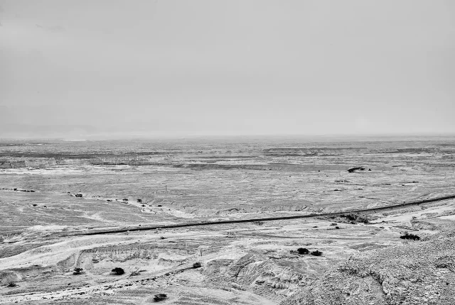 Desert Road Monochrome, Arava Desert, Israel