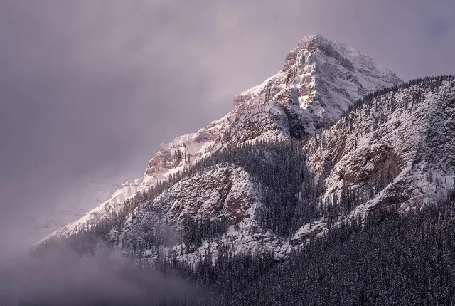 Drifting clouds, near banff, alberta, canada