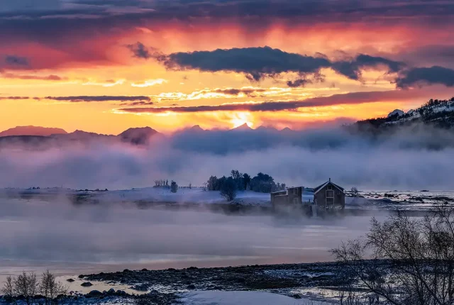 Early morning light, lofoten islands, norway