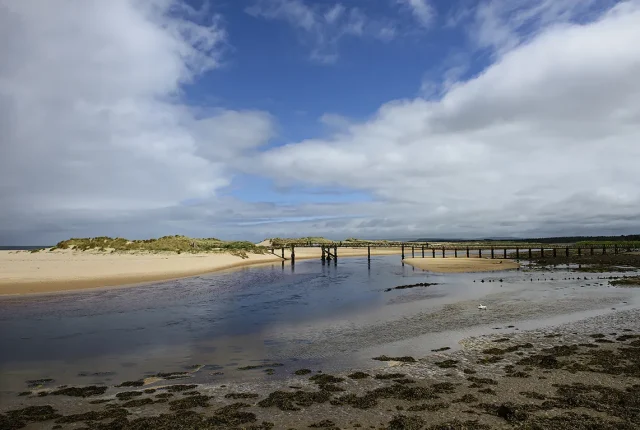 East Beach Old Bridge, Lossiemouth, Moray, Scotland