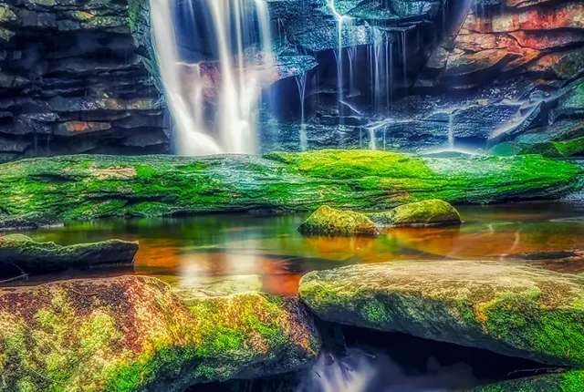 Elakala Falls Aon, Blackwater Falls State Park, West Virginia, USA