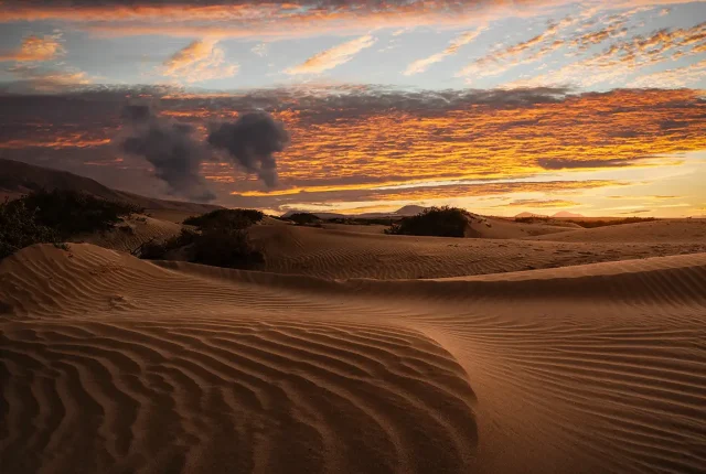 Evening Dunes, Lanzarote, Canary Islands, Spain