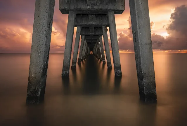 Fire In The Sky, Venice Beach Pier, Florida, USA