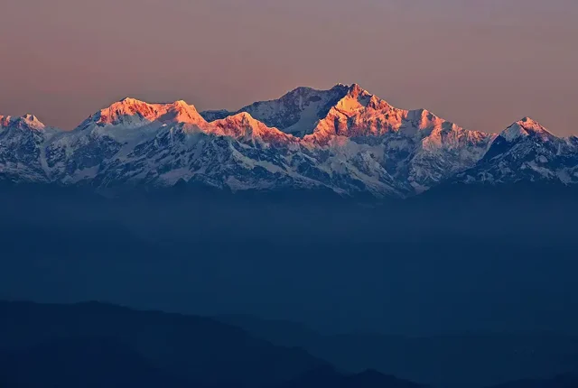 First Light Over Kanchenjunga, Darjeeling, West Bengal, India