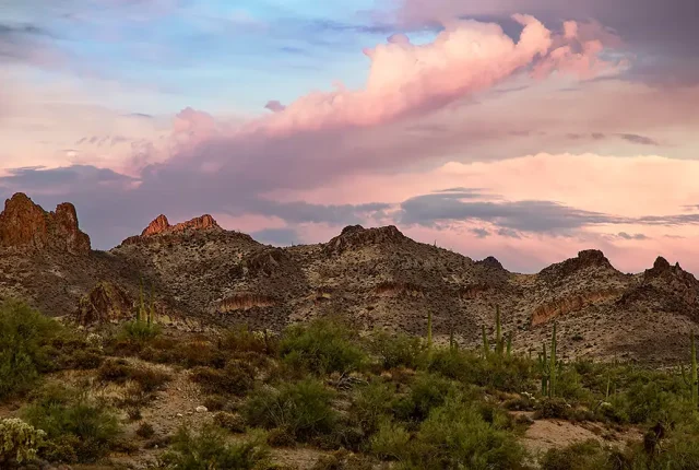 First water trail peaks, youngsberg, arizona, usa