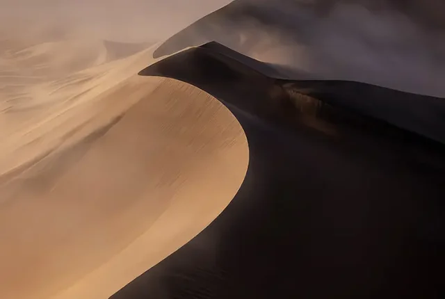 Foggy Sand Dunes, Namib Desert, Namibia