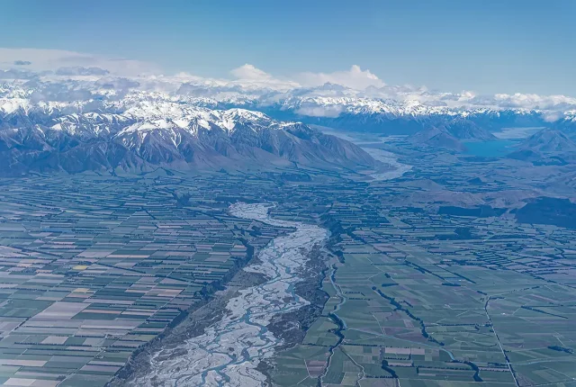 From The Airplane Window, New Zealand Alps