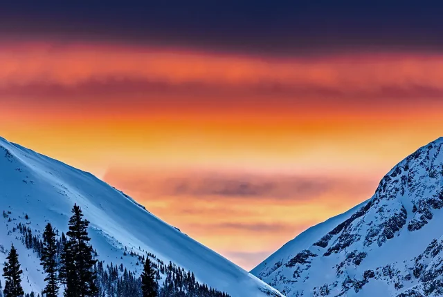 Frost And Fire, Telluride, San Miguel County, CO, USA