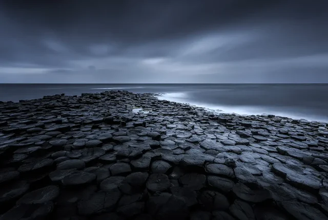 Giant's causeway basalt columns, bushmills, northern ireland