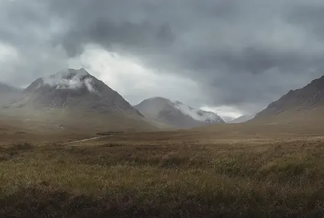 Glen etive panorama, scotland