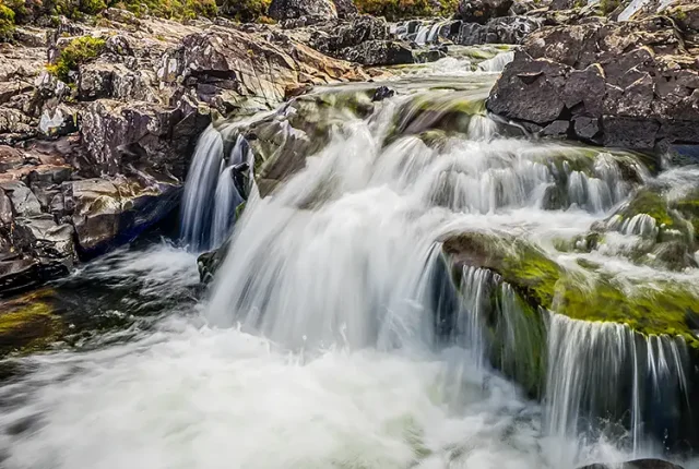 Glen sligachan waterfall, isle of skye, scotland