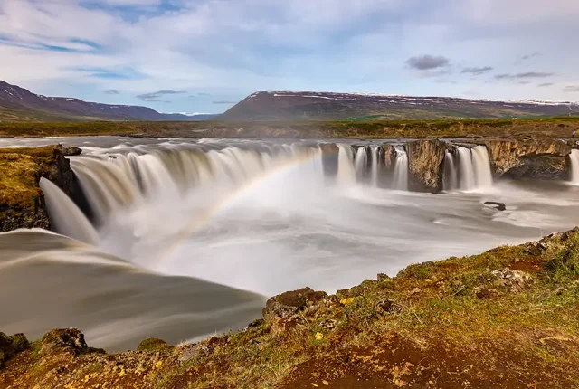 Godafoss in early june, iceland
