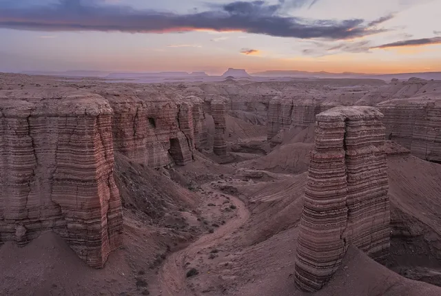 Hanksville sunset, utah, usa