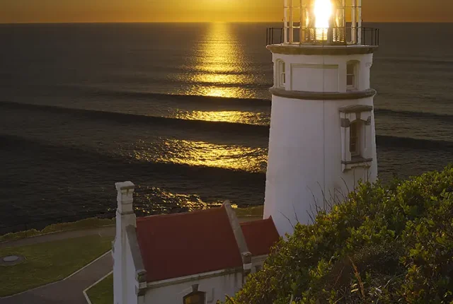 Heceta Head Lighthouse Sunset, Oregon, USA