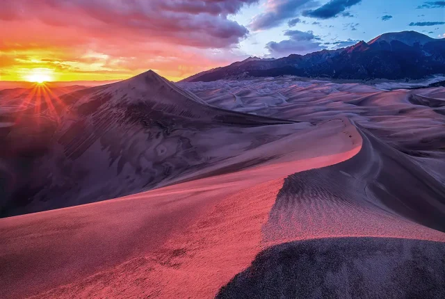 Hidden Dune Sunset, Great Sand Dunes National Park, Colorado, USA