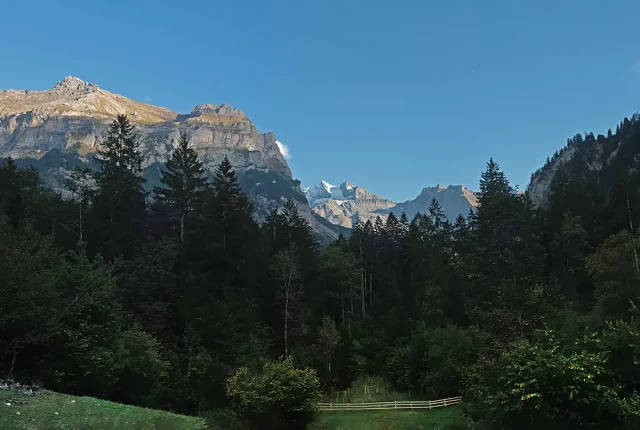 In The Blausee Park, Bernese Oberland, Kandergrund, Bern, Switzerland