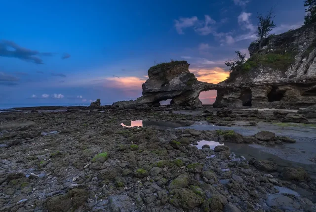 In the twilight, pantai watu parunu, sumba, indonesia