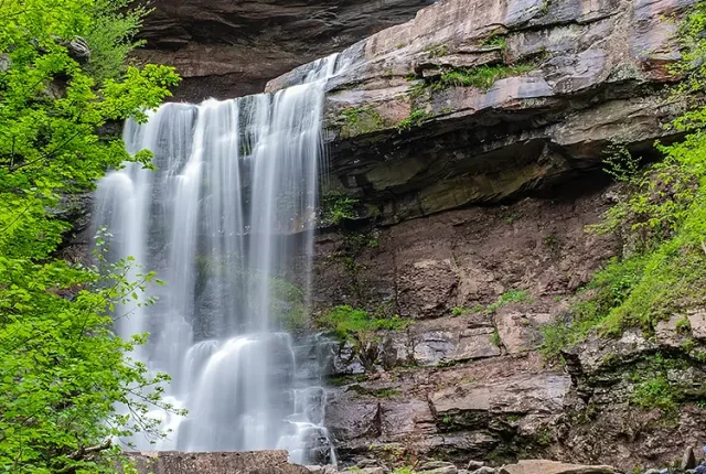 Kaaterskill falls overview, green county, new york, usa