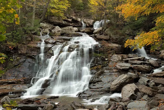 Kaatterskill falls in the catskills, greene county, ny, usa